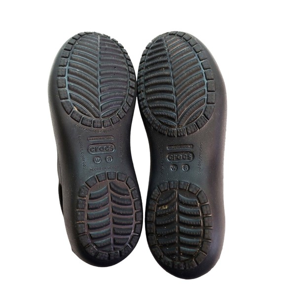 Crocs Kadee Womens Flats Size 8 Black Spots From Wear - Picture 4 of 7